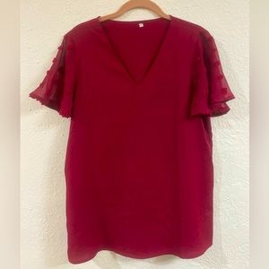 Wine colored Blouse